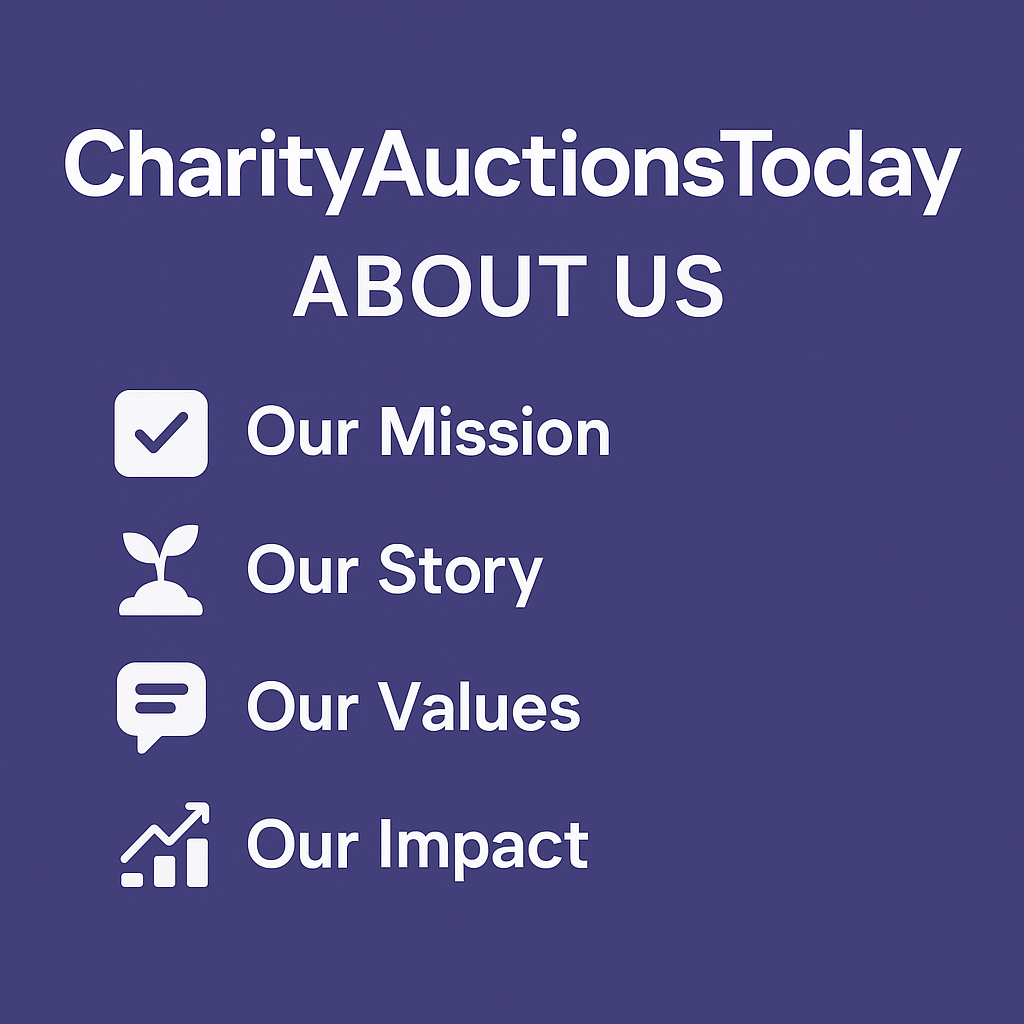 About CharityAuctionsToday — Mission, Story, and Values
